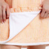 Seersucker Bath Towel Wrap with Monogram {Orange Seersucker} - Image 3