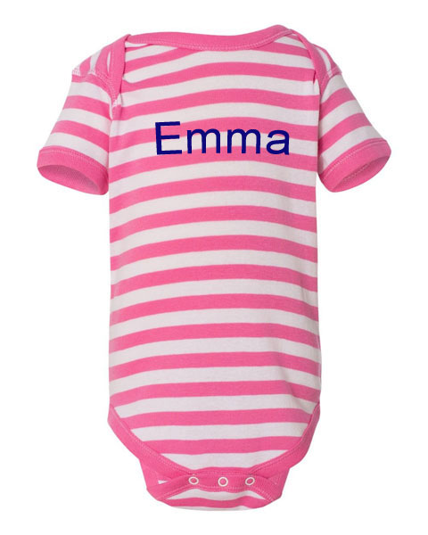Girls Monogram Onesie