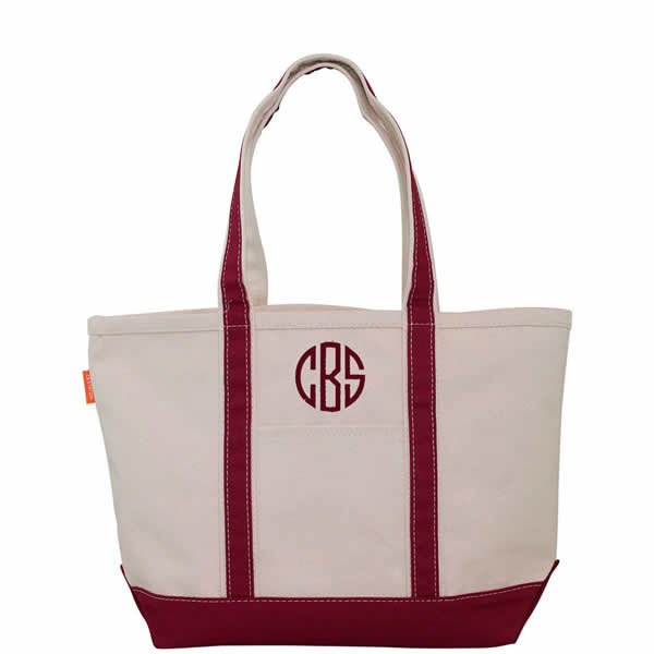 boat tote monogram