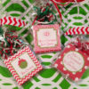 Personalized Christmas Gift Tag Stickers {Gingham Nutcrackers} - Image 2