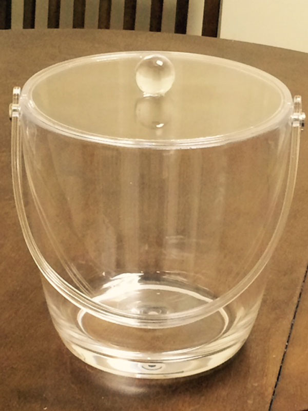 acrylic ice bucket personalized