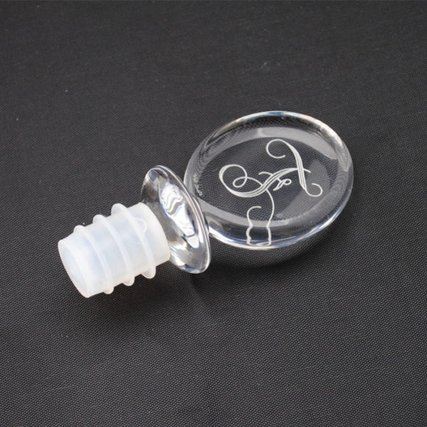 Personalized Clear Acrylic Wine Stopper