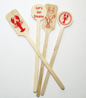 Personalized Cocktail Stir Sticks for Lobster/Crawfish Boil {6 Inch Wood}