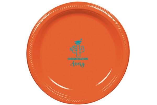 Personalized Plastic Plate for Mexican Fiesta