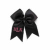 Monogram Grosgrain Hair Bow {Black} - Image 4