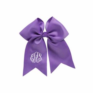 Purple Monogram Hair Bow