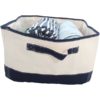 Canvas Tub Storage Bin with Monogram {Navy Blue} - Image 2