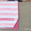 Personalized Stroller Blanket with Name {Stripe} - Image 2