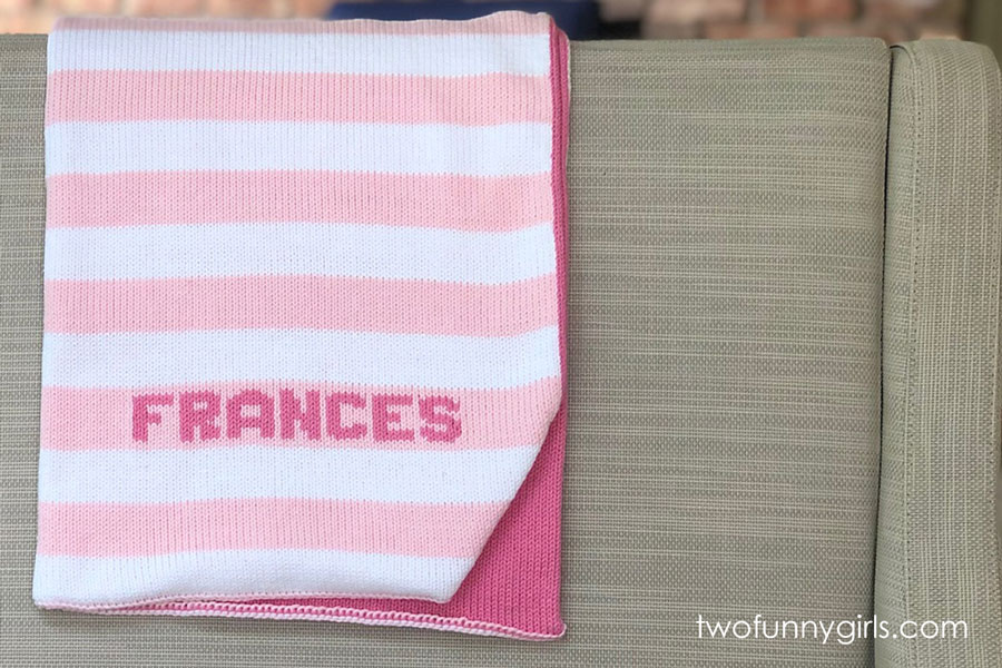 personalized stroller blanket