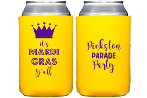 Solid Colored Neoprene Collapsible Insulated Huggers for Mardi Gras {Qty 12+}