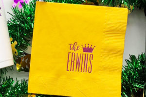 Custom 3-Ply Paper Napkin for Mardi Gras