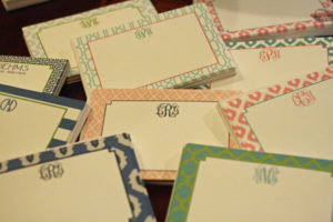 Flat Cards with Patterned Border