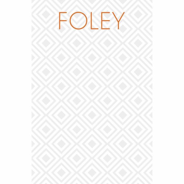Personalized Set of 2 Custom Printed Notepads {Full Diamond-Grey}