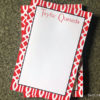 Personalized Set of 2 Custom Printed Notepads {Trellis-Red} - Image 3