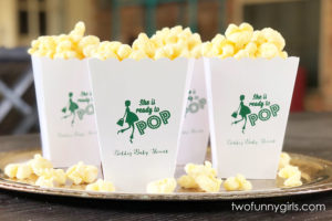 Personalized popcorn box