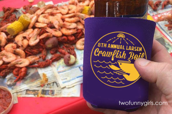Solid Colored Neoprene Collapsible  Insulated Hugger for Crawfish Boil {Qty 12+}