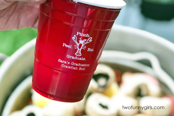 Personalized Crawfish Boil Soft Plastic Party Cups {All Colors}