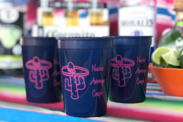 Personalized Stadium Cups for Mexican Fiesta {12 oz}