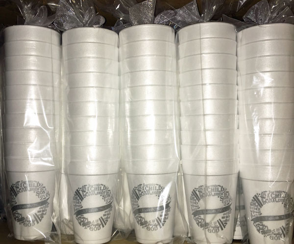 LV 16oz Styrofoam Cups - Rags and Riches Lifestyle Boutique