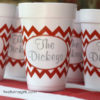 Styrofoam Cups with Patterned Wrap {with Two Ink Colors} - Image 5
