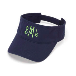 Monogram Sun Visor {Navy Blue}