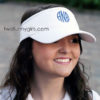 Monogram Sun Visor {Hot Pink} - Image 2