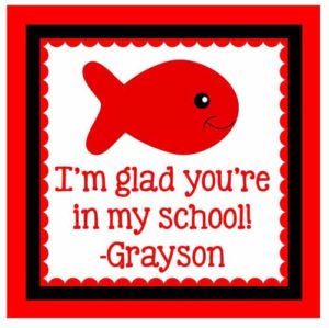 Valentine's Day Sticker - Fish