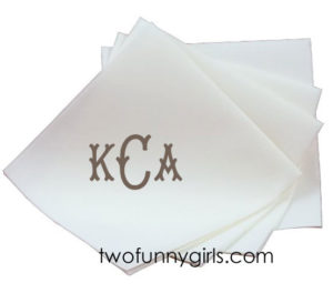 Personalized Airlade (Linen-Feel) Paper Napkins {Beverage}
