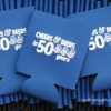 Bulk Print Solid Colored Neoprene Collapsible Insulated Can Huggers for Wedding {Qty 12+} - Image 5
