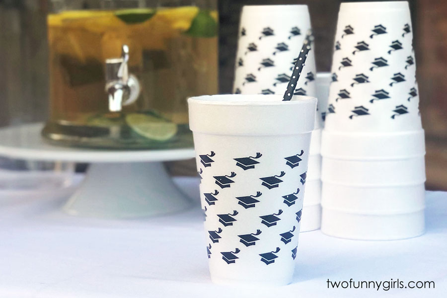 Graduation Party Disposable Styrofoam Cup Pack