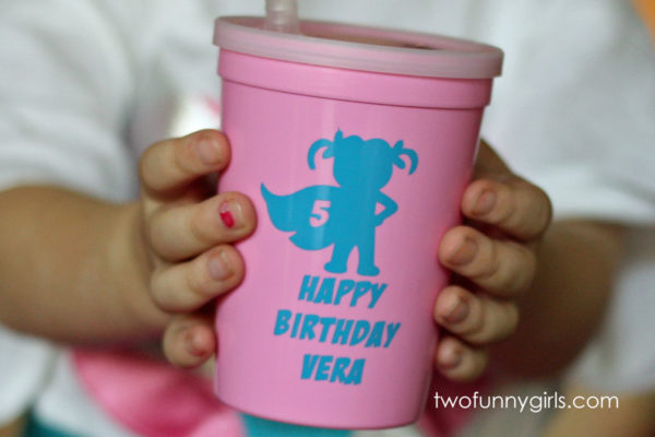 Personalized Stadium Cups for Birthday Party {12 oz}