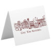 Texas A&M University Campus Skyline Landmarks-College Station, Texas - Personalized Foldover Notecard - Image 2