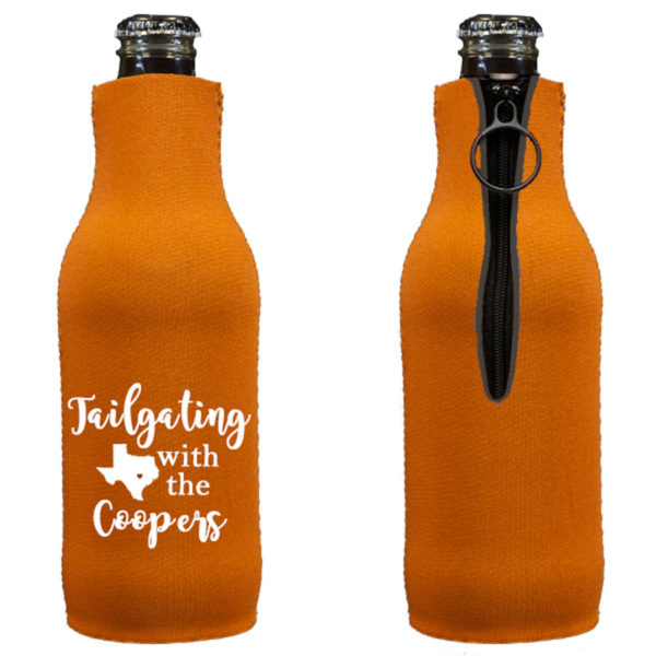 Custom Beer Bottle Insulated Buddy Hugger with Zipper {Qty 12+}