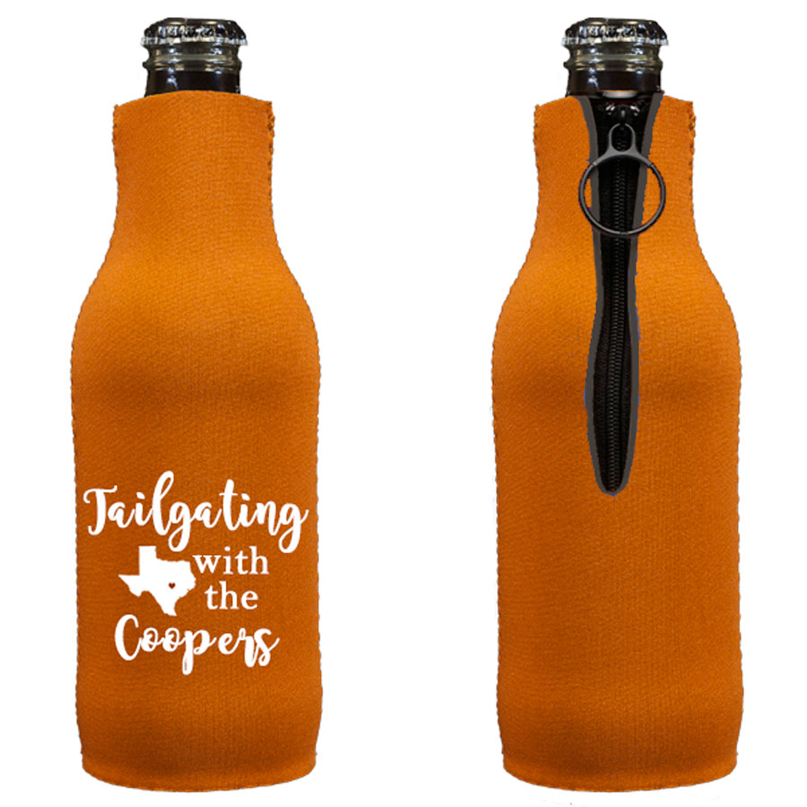 Zipper Bottle Koozie, Foldable Neoprene, Misc Items