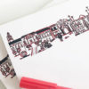 Personalized Notepad Set {Texas Tech University Skyline Landmarks-Lubbock, Texas} - Image 3