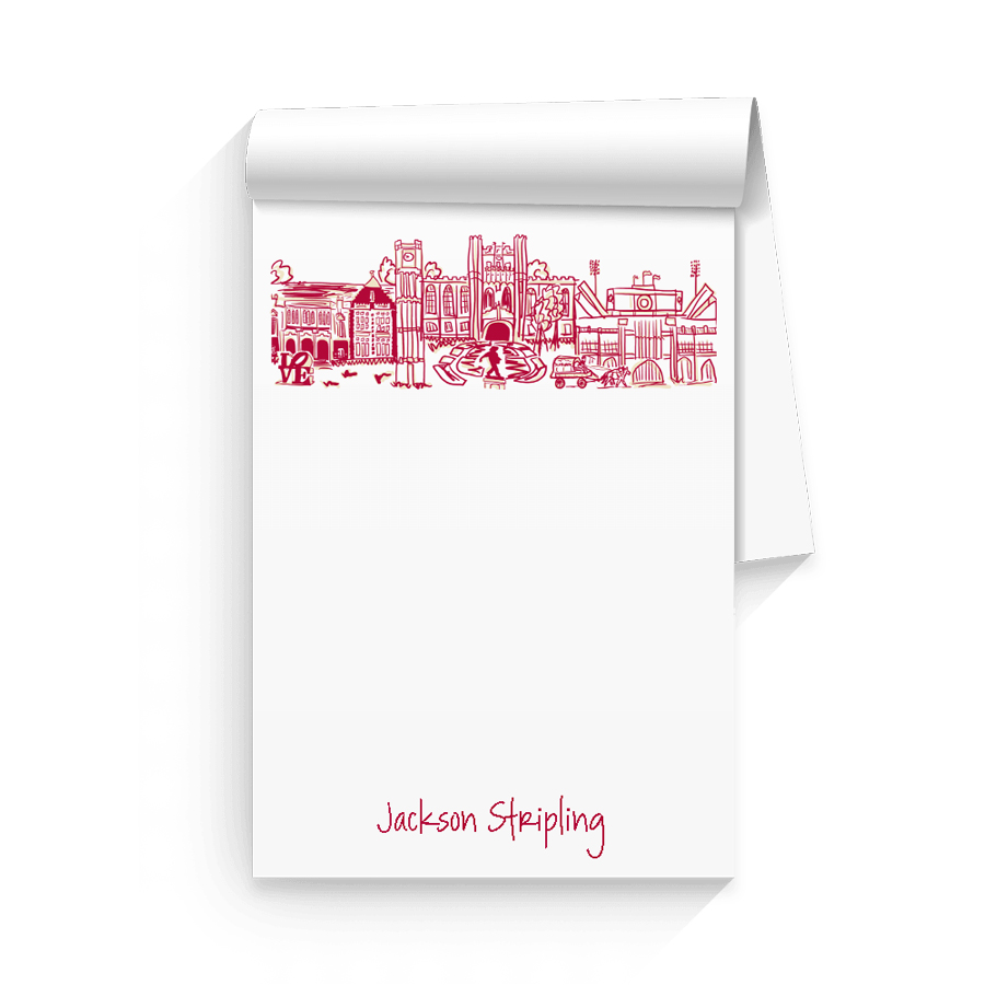 personalized notepad and pen set