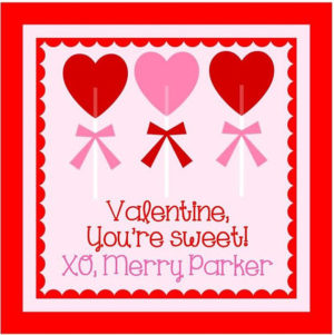 Valentine's Day Sticker - Heart Lollipop