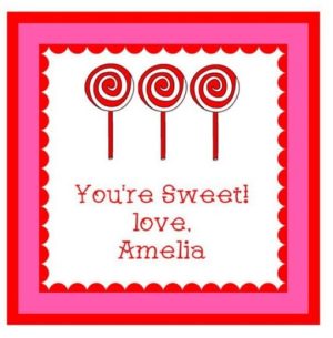 Valentine's Day Sticker - Lollipop