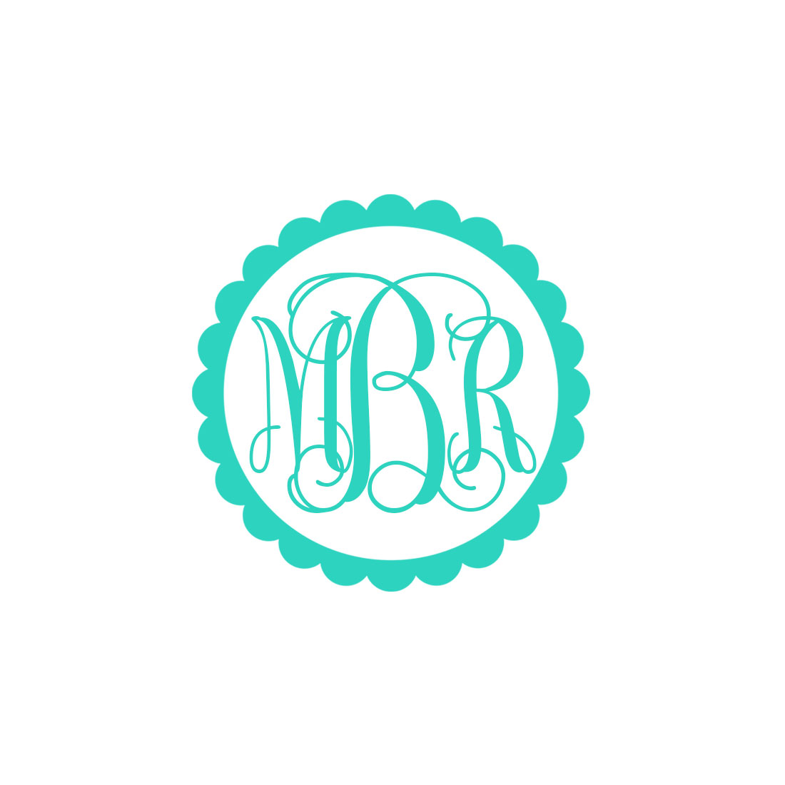 Vinyl Monogram Decal