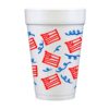 American Flag Wrap/4th of July Disposible Foam Cup {10 cup pack} - Image 2