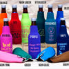 Custom Beer Bottle Insulated Buddy Hugger with Zipper for for Crawfish Boil {Qty 12+} - Image 2