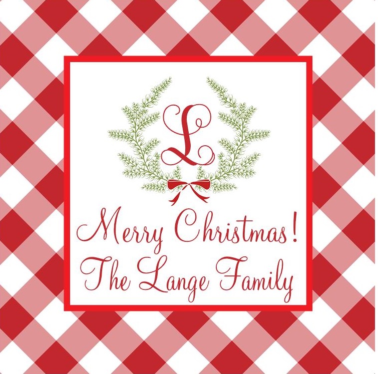 Personalized Christmas Gift Stickers