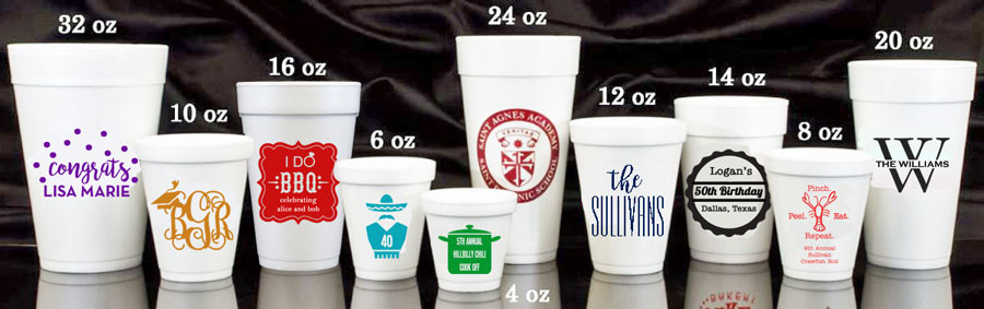 12 Oz Foam Cup with your logo