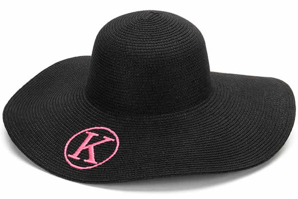 floppy monogrammed sun hat