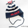 Personalized Earflap Knit Hat for Kids with Name {Stripes} - Image 4