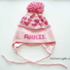 Personalized Earflap Knit Hat for Kids with Name {Snowflakes} - Image 2