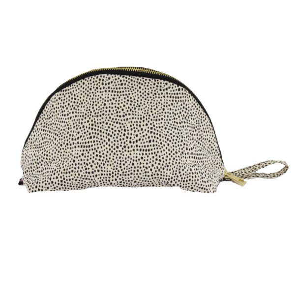Large Taco Shaped Cosmetic Bag {Cheetah Print}