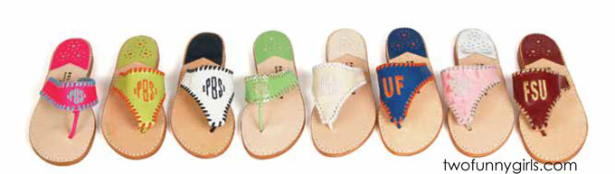 monogram sandals