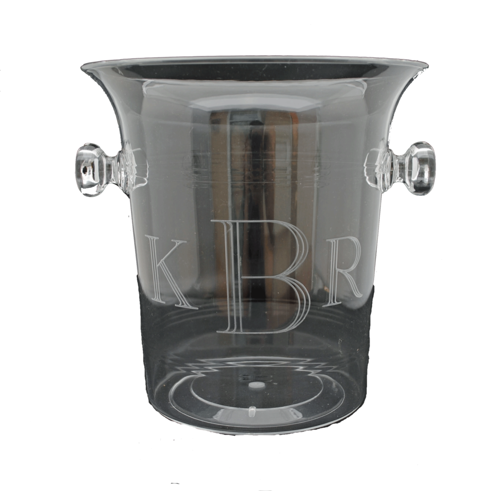 Personalized Clear Acrylic Ice Bucket