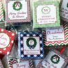 Personalized Christmas Gift Tag Stickers {Candy Cane Stripe} - Image 3